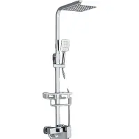 OEM Set di rubinetteria per doccia, regolabile a 4 vie, design moderno, cromato a 3 vie da 8 pollici