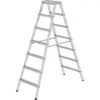 Munk Stufen-Stehleiter beidseitig begehbar 2x7 Stufen