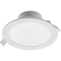PRIOS Faretto LED da incasso Rida, bianco. Ø 19 cm, CCT, IP44