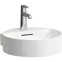 Laufen VAL Lave-mains, encastré, 1 trou de robinet, avec trop-plein, 400x425mm, H8112817571041, H8112817571041