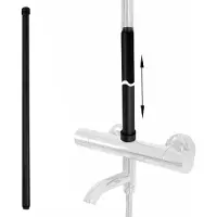REA Prolunga per Set Vasca/Doccia 60 cm Black