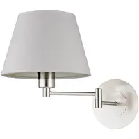 LINDBY applique Pola, 30 cm, nichel, estensibile, tessuto