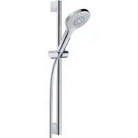 Kludi Ensemble de douche DIVE X, longueur 600 mm, douchette à 3 types de jet, Eco, 6963005-00, 6963005-00