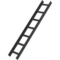 Günzburger Dachleiter Aluminium Anthrazitgrau RAL 7016 7 Stufen 1,96m