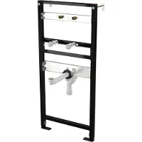 Alcadrain A104AVS/1120 Montagerahmen für Waschbecken und Wasserarmatur mit eingebautem Siphon