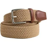 Gant per uomo. 9940193 Cintura elastica intrecciata marrone chiaro (105/42), Beige, Casual, Classico, Poliestere