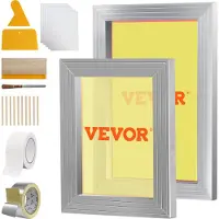Vevor Macchina serigrafica a telaio in 2 parti 25,4x35,6/20,3x25,4cm 110 maglie