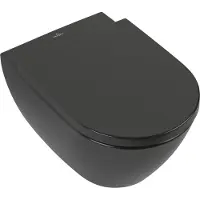 Villeroy & Boch Subway 2.0 WC à fond creux, ovale, sortie horizontale, DirectFlush, 370x560x365mm, 5614R0R7, 5614R0R7
