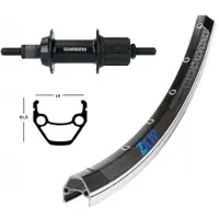 Winora Ruota Posteriore Mavic Cxp 700 Qr Shimano 105