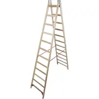 Krause 170149 Spro.Doppelleiter 2x12 Sp.Holz