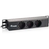 Equip 333299 unità di distribuzione dell'energia (PDU) 3 presa(e) AC 1U Nero