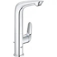 GROHE Miscelatore lavabo Wave, miscelatore monocomando, misura L, cromato, 23584001, bocca girevole a 360°