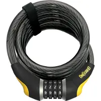 Onguard Serratura A Cavo Antitheft Combo Doberman-185 Cmx15 Mm