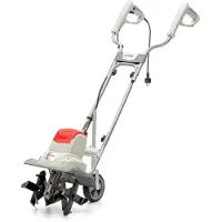 Ikra Motozappa elettrica IEM 800S | 800 W | Larghezza di lavoro 30 cm | Profondità di lavoro fino a 20 cm | 16 lame | Telaio pieghevole | Ruota di trasporto