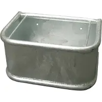 Kerbl Rechtecktrog (Farbe silber, Länge 45 cm, Breite 34 cm, Höhe 24 cm) 32483