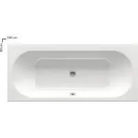 Ravak Vasca rettangolare CITY 180 x 80 bianco neve C920000000
