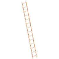 Layher 1046 Scala da carpentiere in legno a 14 pioli