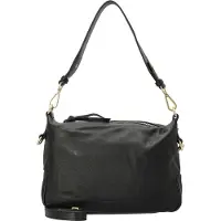 Fredsbruder Just Easy Borsa a spalla Vera Pelle 31 cm nero
