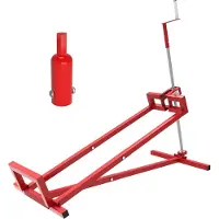 Wiltec Dispositivo di sollevamento per rasaerba fino a 400 kg con adattatore, sollevatore per trattorini fino a 35° di inclinazione