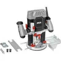 Skil Fräsmaschine 1841AA, Oberfräse 1200W, Nutfräser, Tischfräse, Staubabsaugung