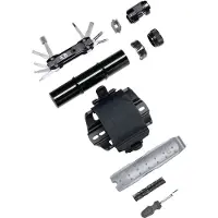 Crankbrothers S.O.S. T18 Cinghia di fissaggio Stash + multiutensile, nero