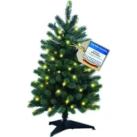 XENOTEC Albero di Natale in PE stampato a iniezione, 85 cm, con 70 luci LED, assolutamente realistico