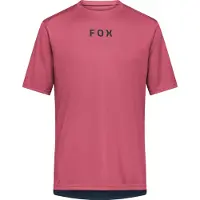 FOX Racing Ranger S/S Jersey Wordmark Maglietta da ciclismo Uomo (XL, rosso)