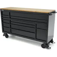HBM Carrello portautensili, 14 cassetti, 182 cm, nero