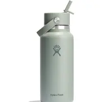 Hydroflask Wide Flex Straw Cap Borraccia (946 ml, grigio)