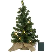 Star Trading Abete a LED Tree con sacco di iuta