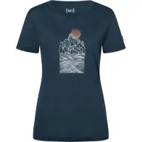 Super.natural Women's Preikestolen Cliffs Tee Maglia merino Donna (L, blu)