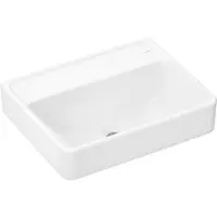 Hansgrohe Xanuia Q lave-mains, sans trou de robinetterie, sans trop-plein, 500x390mm, blanc, 60234450, 60234450