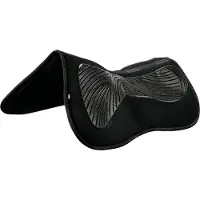 Acavallo , inserti in gel e memory foam per sella, modello "Half Pad Risers", colore: nero, taglia: 2