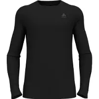Odlo Baselayer Top Crew Neck L/S Merino 260 Intimo lana merinos Uomo (L, nero)