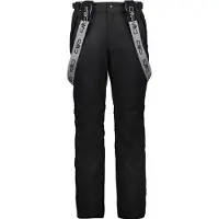 CMP Salopette Stretch Polyester Pantaloni da sci Uomo (58, nero)