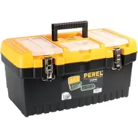 Perel Cassetta degli attrezzi con chiusure in metallo - 486 X 267 X 242 Mm - 31,4 L
