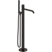 Sanycces LOOP K Miscelatore monocomando per vasca da bagno, nero metallizzato