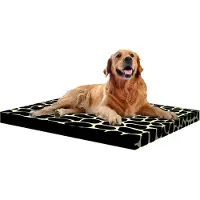 Bertoni Arco Design | Materasso per cani XXL - 110x80x5 cm - Coccodrillo - Ortopedico - Idrorepellente