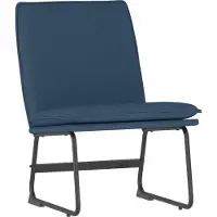 Syfax Sedia Lounge Blu 52x75x76 cm in Tessuto
