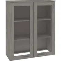 Syfax Scaffale per Credenza Grigio Chiaro 85x35x100 cm Legno di Pino