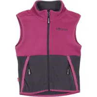 TROLLKIDS Kid's Kjerag Vest Gilet in pile Bambini (176, grigio)