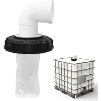OEM coperchio in nylon a 90° con filtro lavabile 163 mm per serbatoio acqua piovana - Coperchio per container IBC