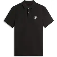 Tommy Hilfiger Th Script Regular Polo Black Taglia: M | Polo Outlet | Uomo | Nero