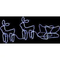 Syfax Renne e Slitta Decorazione Natalizia per Esterni 576 LED