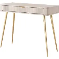 3Xeliving Comò da trucco, color beige, 100, 2 x 78 x 38 cm