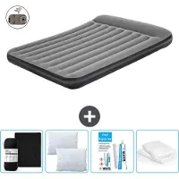 Bestway Materasso gonfiabile - 2 persone - 152 x 203 x 30 cm - Grigio - Accessori inclusi