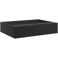 Syfax Lavandino 50x38x11 cm Blocco in Marmo/Minerale Nero Opaco