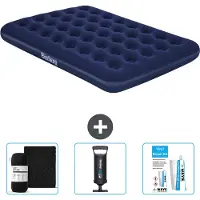 Bestway Materasso gonfiabile - Letto francese - 137 x 191 x 22 cm - Blu - Accessori inclusi