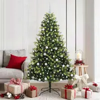Prolenta Maison Exclusive - Albero di Natale artificiale pieghevole con 300 LED verde 180 cm