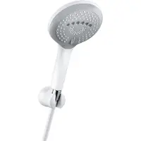 Kludi FRESHLINE Set de douchettes pour baignoire 3S, avec 3 types de jets, montage mural, 6795091-00, 6795091-00